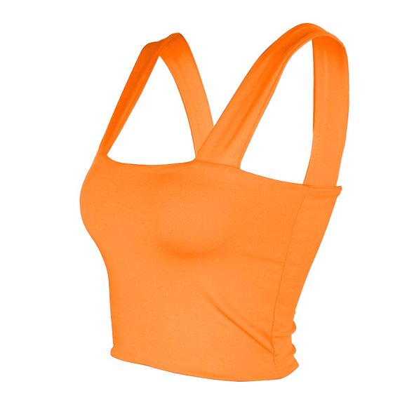 Women Summer Top Orange - Picture 5 of 6